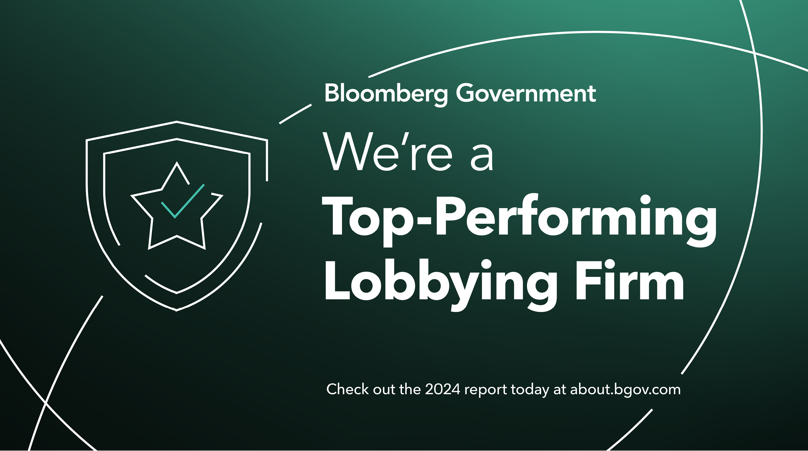 Bloomberg Government Top-Performing Lobbying Firm Photo