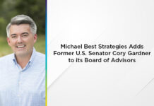 Michael Best Strategies Adds Former U.S. Senator Cory Gardner to its Board of Advisors